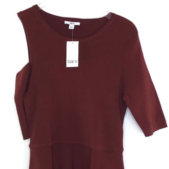 NWT BAR III Cutout Knit A-Line Dress #BD9 - Picture 3 of 8